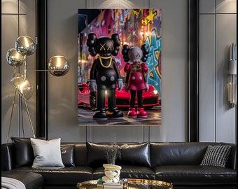 Kaws poster, Printables Minimalist Hypebeast Kaws Figure Poster, Kaws Poster Print, Kaws Wall Art, Graffiti Kaws, Digital Download, Cars,