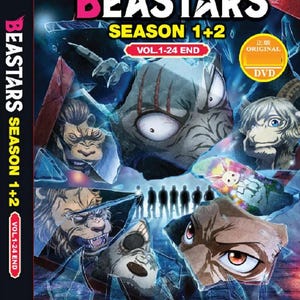DVD Anime Beastars Season 1+2 Complete Series (1-24 End) English Dubbed Region ALL- Free Shipping To USA Via Dhl Express