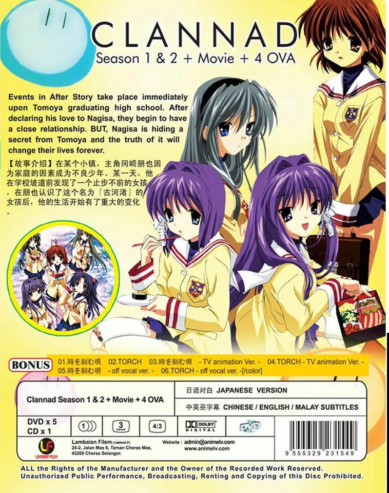 DVD Anime CLANNAD Complete Boxset Season 1&2 + Movie + 4 OVA