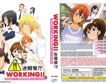Working Wagnaria Season 1-3 Volume 1-52 End Complete Series Anime