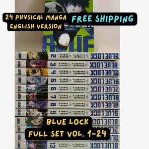 Complete Manga Set Blue Lock Volumes 1-24 - Complete English Edition; FREE SHIPPING; Anime Lover; Manga Lover; Manga Collection