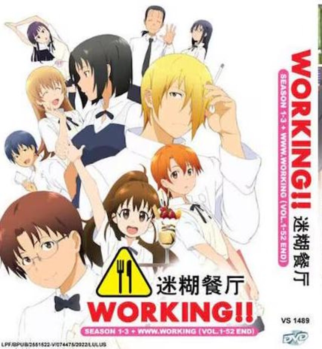 ワグナリア  WORKING！ WAGNARIA！ COMPLATE SERIES Working Wagnaria Season 1-3 Volume 1-52 End Complete Series
