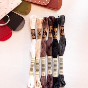 DMC Embroidery Floss - High Contrast Neutrals - 6 Color Value Pack
