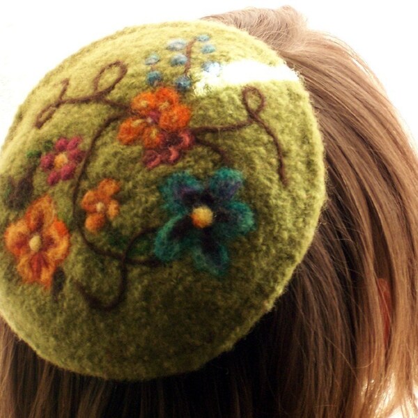 Needle Felted Kippah PATTERN