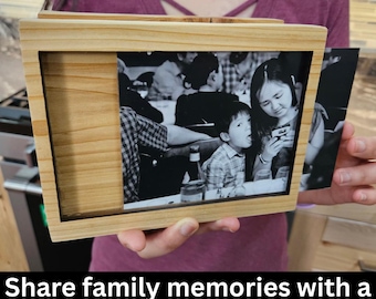 Personalized Photo Napkin Holder: Picture Frame in the Face of Rustic Napkin Holders