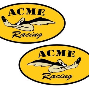 2x Coyote Racing-klistermärke Road Runner-klistermärke Bil Motorcykel Vintage Oldschool USA V8 Hotrod Muskelbil Youngtimer Tuning Cult