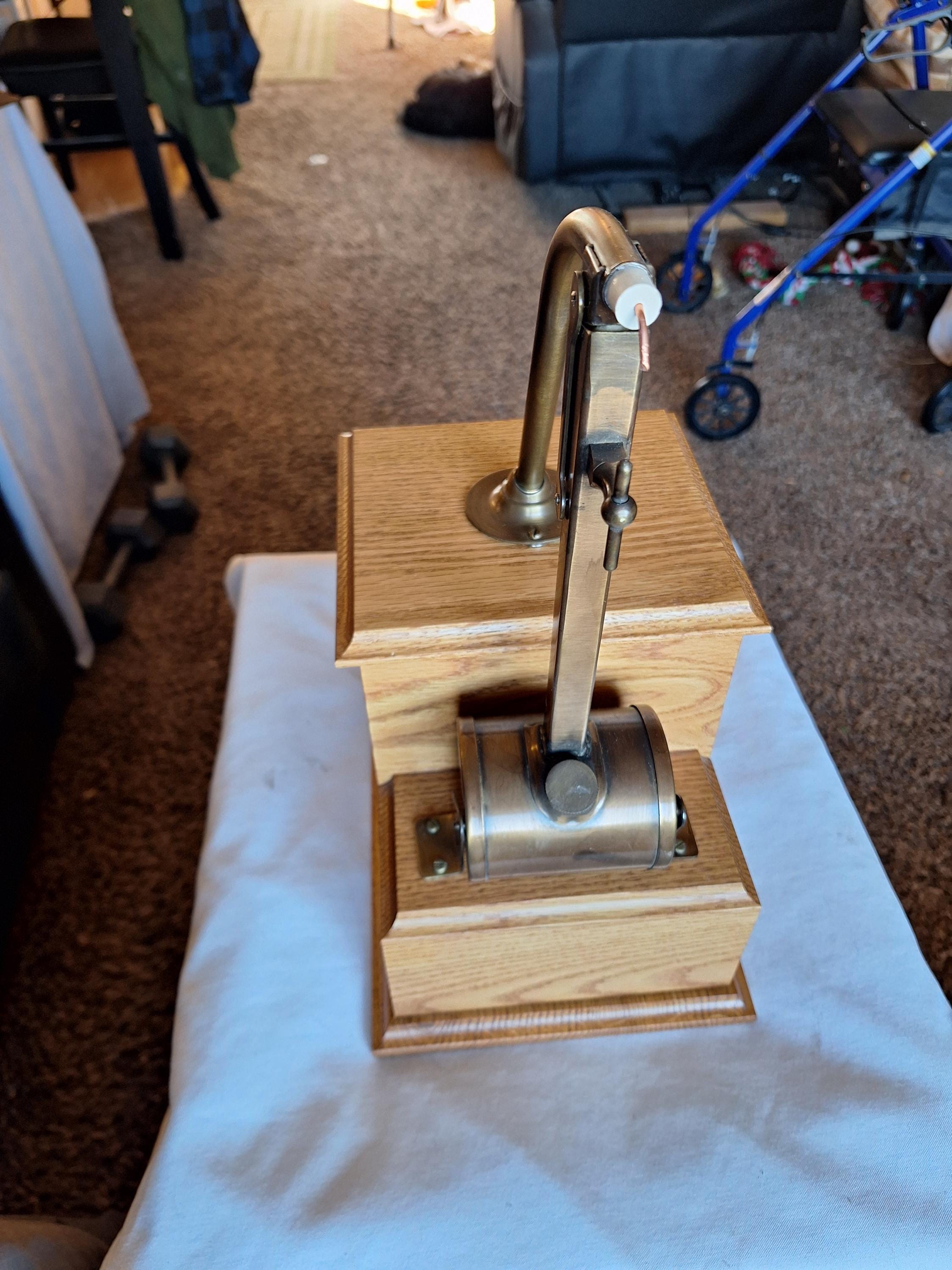 Antique Table Top Spark Gap Cigar Lighter, Recently Refurbished