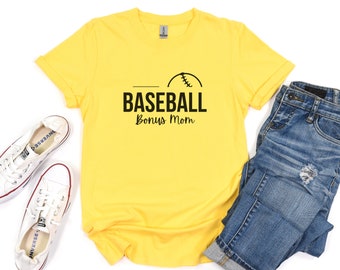 Baseball Bonus Mom Shirt, Bonus Mom, Stiefmutter, Extra Mom, Mutter, Sportmutter, Baseball Mom