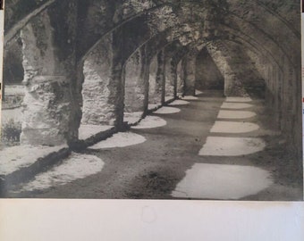 Vtg 1951 Kunstfoto an Bord „Mission Arches“ von Tom Firth ausgestellt