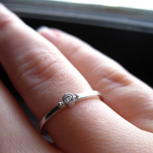 Tiny Diamond Ring