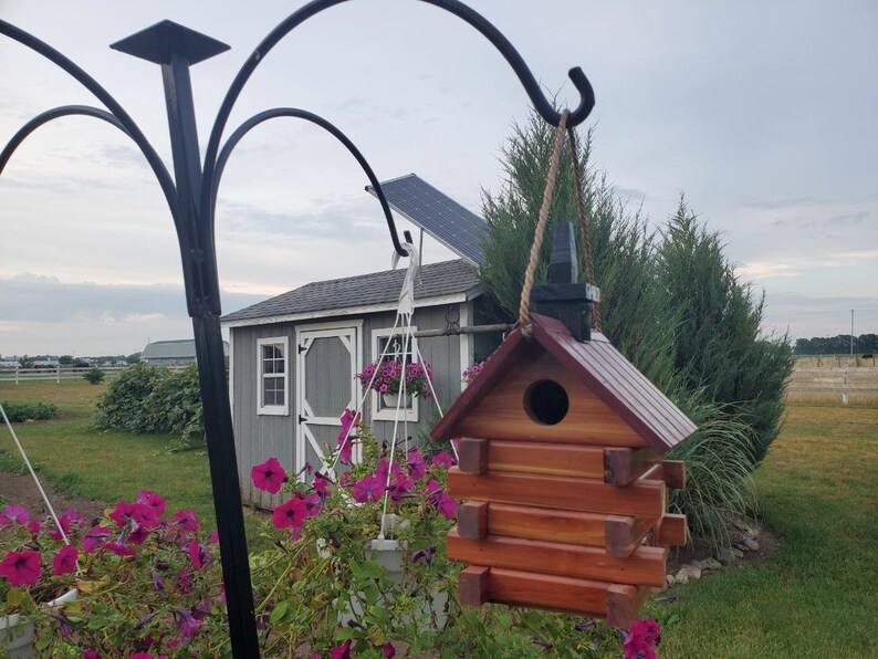 Bluebird Church/cedar Birdhouse/hanging Bluebird House/bluebird