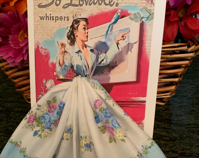 So Lovable Keepsake Hanky Card Etsy