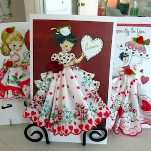 Valentine Keepsake Hankie Cards