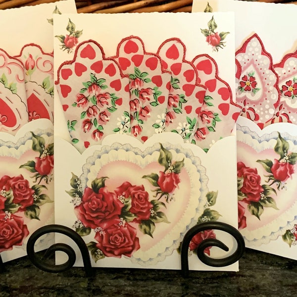 Valentine Hankie Folio Card