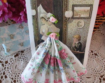 Dressmaker Keepsake Hanky Card