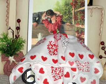 The Kiss Valentine Keepsake Hanky Card