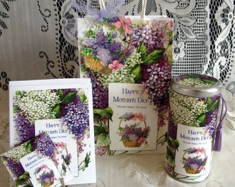Mother's Day Gift Bag Set When The Lilacs Bloom