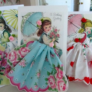 Little Lady Keepsake Hankie Cards