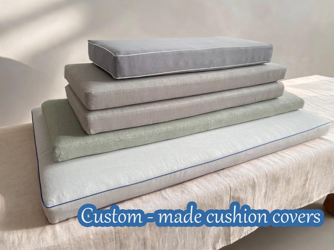 Custom Made Balcony Window Seat Cushion Covers, Indoor Bench Cushion ...