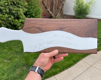 Charcuterie board. Handmade with walnut and epoxy. Display as art/decor or use as serving tray / charcuterie board.