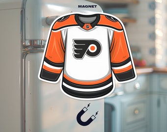 Philadelphia Flyers Jersey Fridge Magnet - NHL Memorabilia, Hockey Fan Decor, Sports Collectible, NHL Souvenir