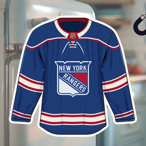 New York Rangers Fridge Magnet - NHL Team Jersey, Hockey Fan Decor, Sports Collectible, NHL Souvenir