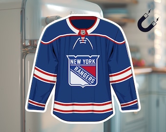 New York Rangers Fridge Magnet - NHL Team Jersey, Hockey Fan Decor, Sports Collectible, NHL Souvenir