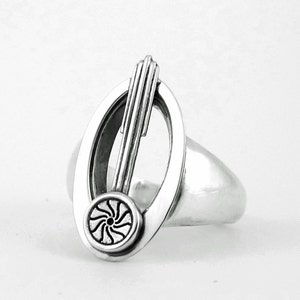 Bajoran Star Trek Ring Star Trek Engagement Sci Fi Star Wars Geekery Treekie Ring Alien Captain Kira Nerys MJJ 219 219a