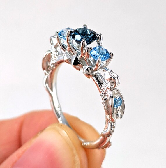 DND Dungeons and Dragons Silver Ring With 5 Gemstones Color of - Etsy