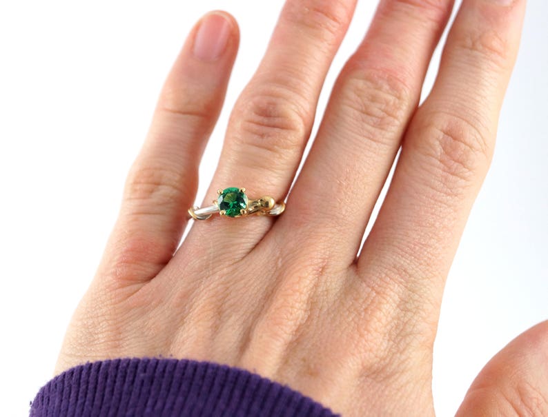 Octopus Joy Sterling Silver Ocean Octopus Ring Octopus Engagement Cephalopod Silver Kraken Ring Sea Creature Emerald Rickson 213 250 251 OCT