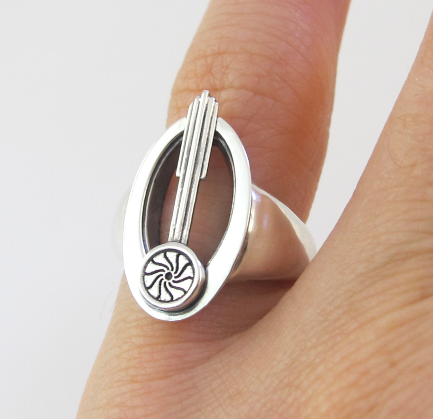 Bajoran Star Trek Ring Star Trek jewelry, Star Trek