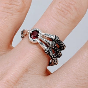 Bird Claw Ring Magic Clutch Ring Soul stone Nerd Engagement Geekery Gamer Video Game Attack Jewelry Bird Dark Souls Dragon Claw 216 282 image 3