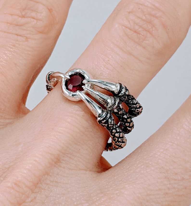 Bird Claw Ring Magic Clutch Ring Soul stone Nerd Engagement Geekery Gamer Video Game Attack Jewelry Bird Dark Souls Dragon Claw 216 282 image 3