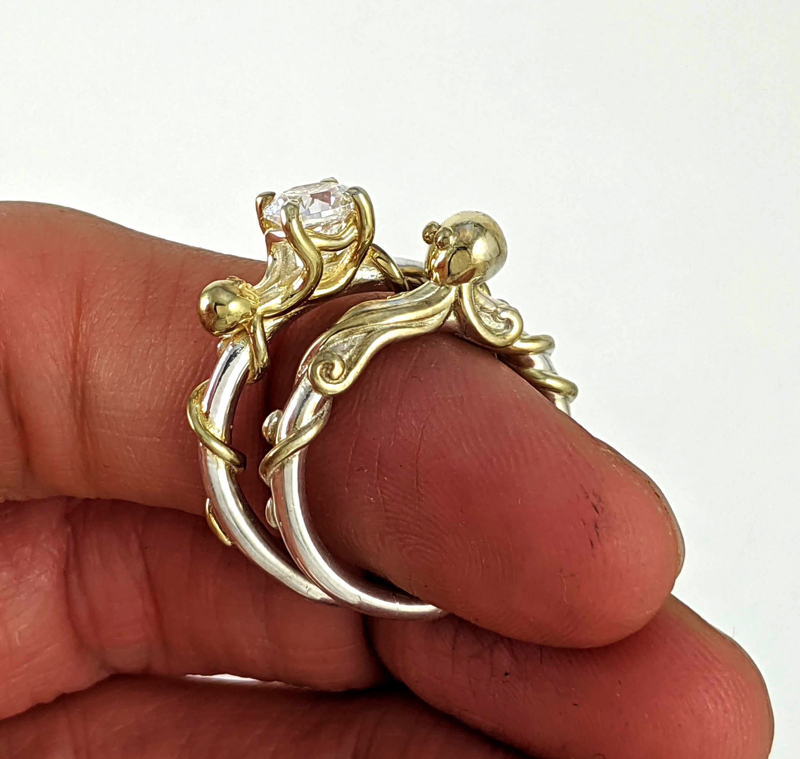 Octopus engagement ring deals