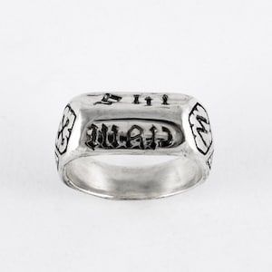 Saint Joan of Arc Replica Medieval Devotional Silver Ring for First Communion Catholic Confirmation Gift Rickson 207 207b image 4