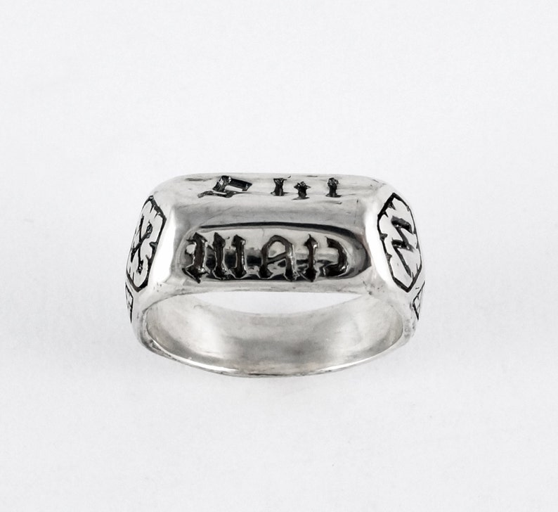 Saint Joan of Arc Replica Medieval Devotional Silver Ring for First Communion Catholic Confirmation Gift Rickson 207 207b image 4