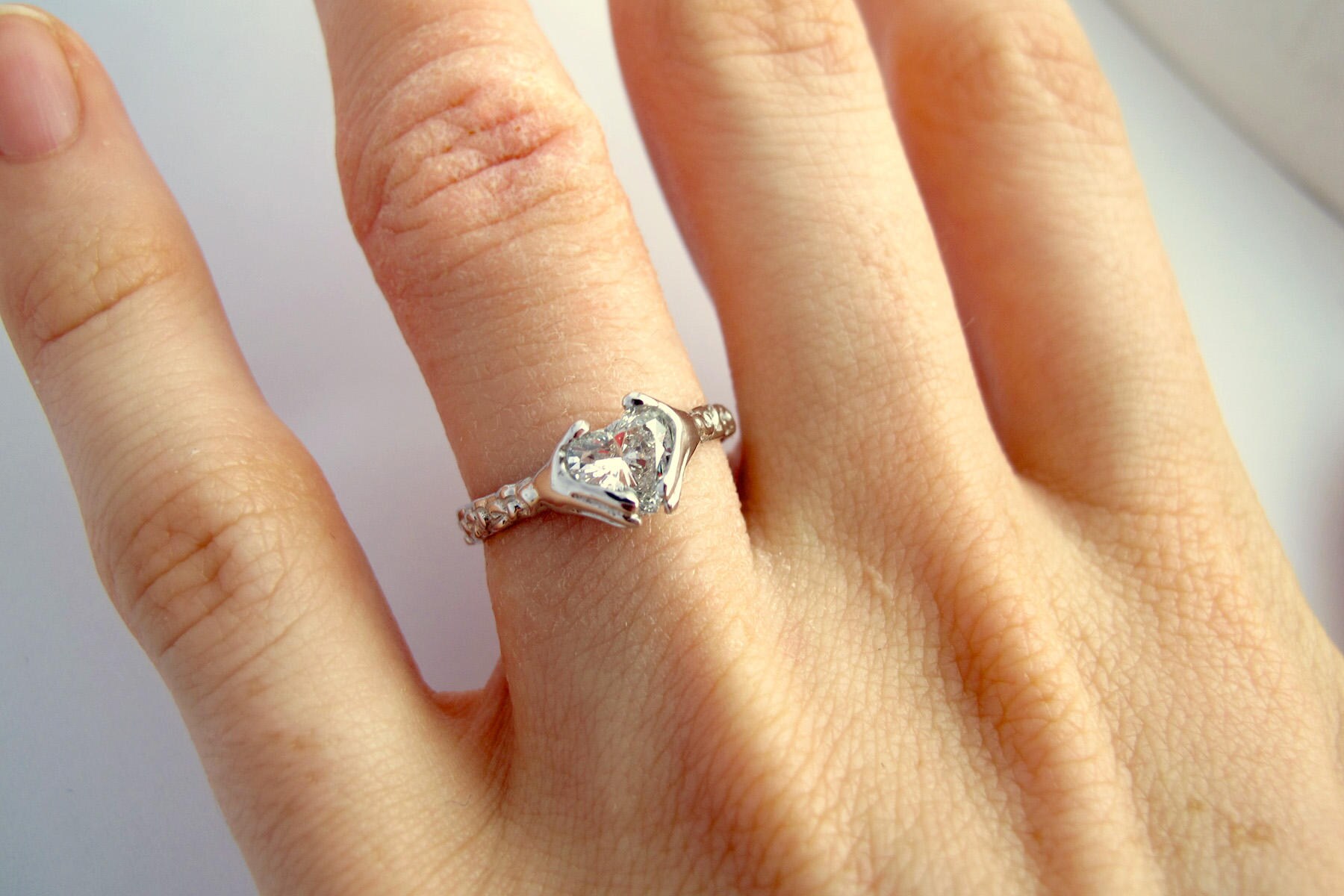 Claddagh Wedding Engagement Ring Set Silver Claddagh Celtic | Etsy