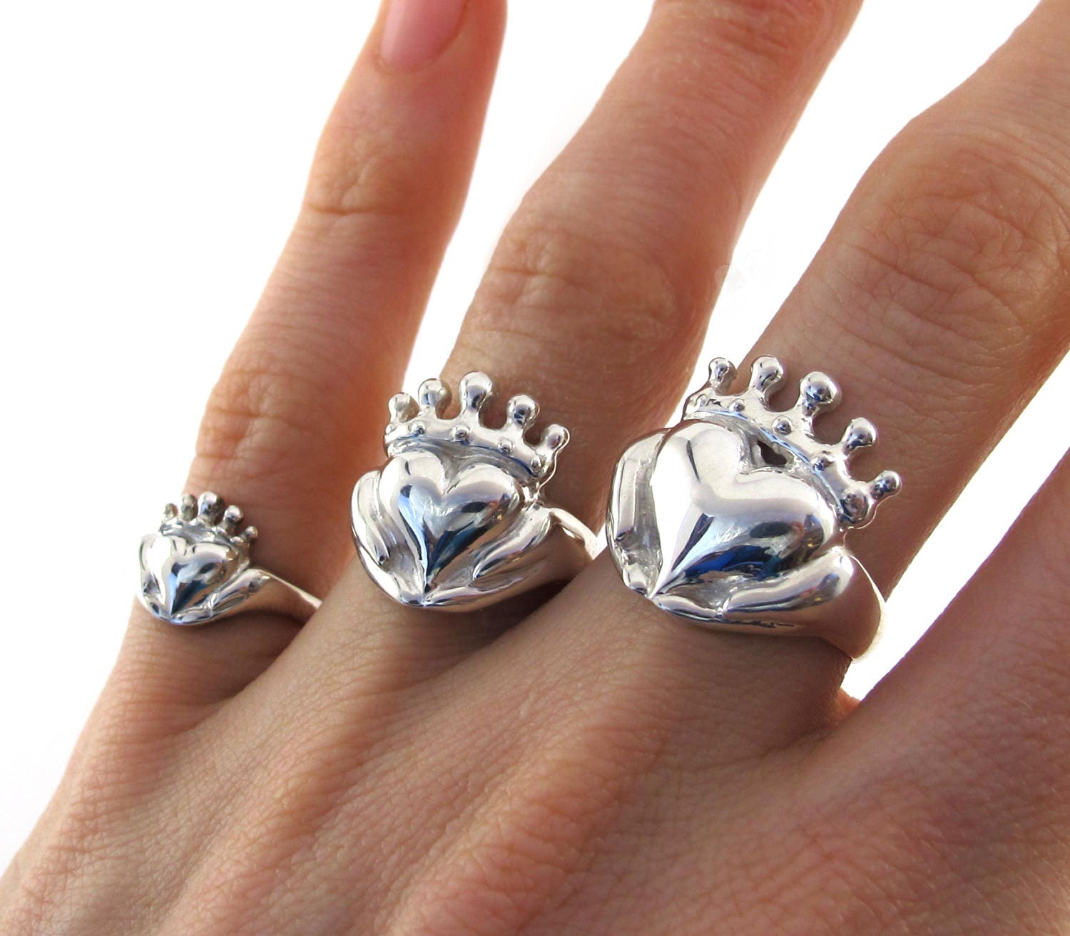 claddagh ring small with or without a stone promise ring birthstone