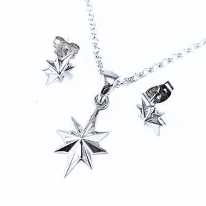 Find Your Trust North Star tarotkaart healing set met ketting en oorbellen 292c 292d