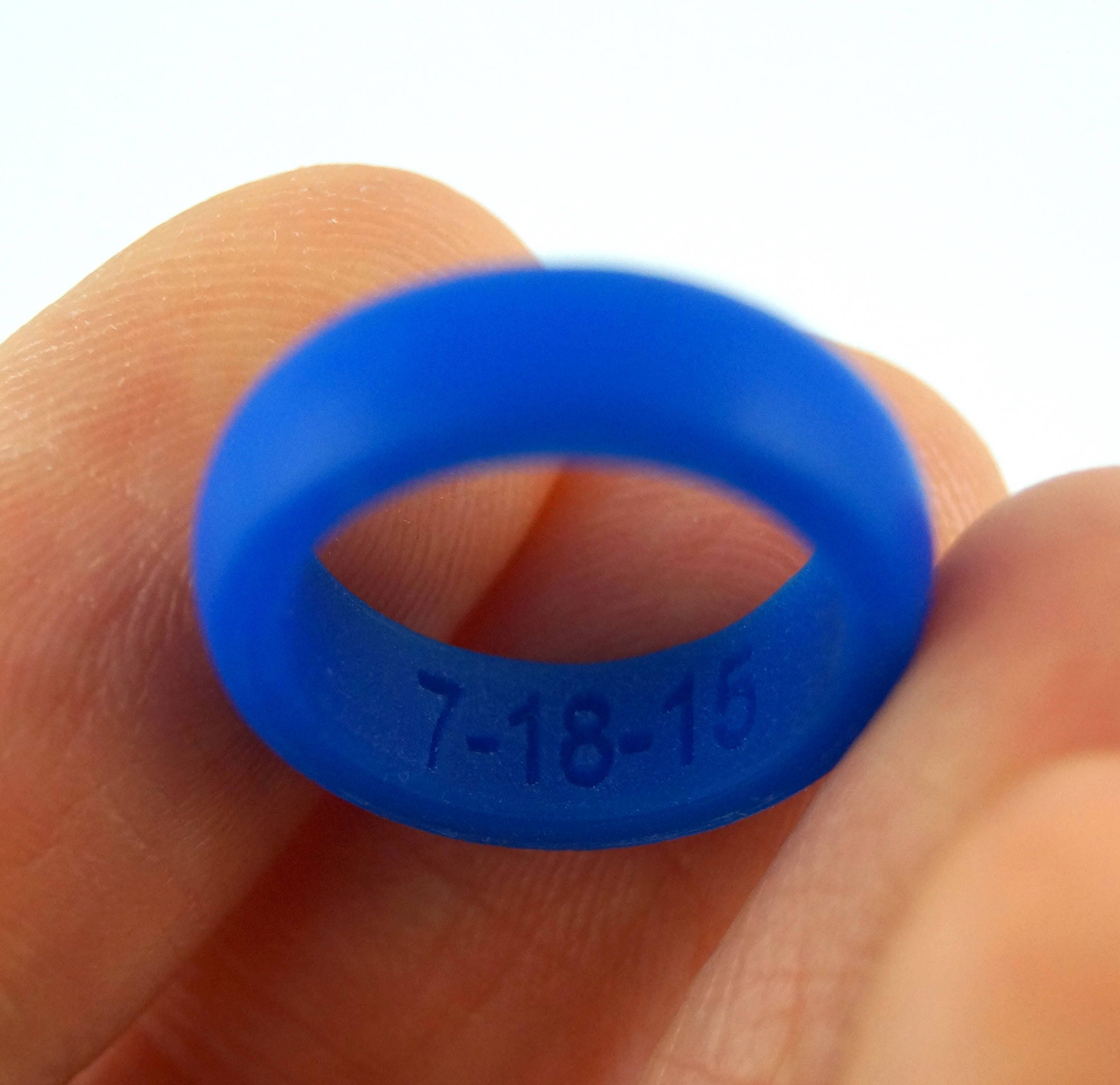 Custom Silicone Music Note Ring Band Athlete Ring