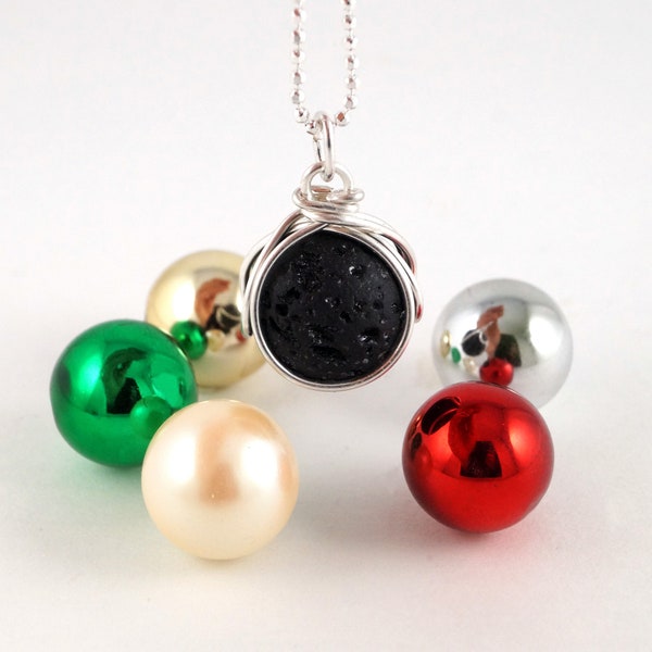 The POP in Interchangeable Nebula Necklace Marble Set - Ready to Ship Player Whopper swirl Galaxy gift for Marble collector Geekery Rickson