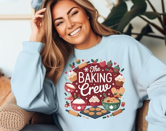 Christmas Baking Crew PNG, Holiday Sublimation Design, Funny Christmas Cookie Clipart, Family Baking Team Shirt File, Digital Download