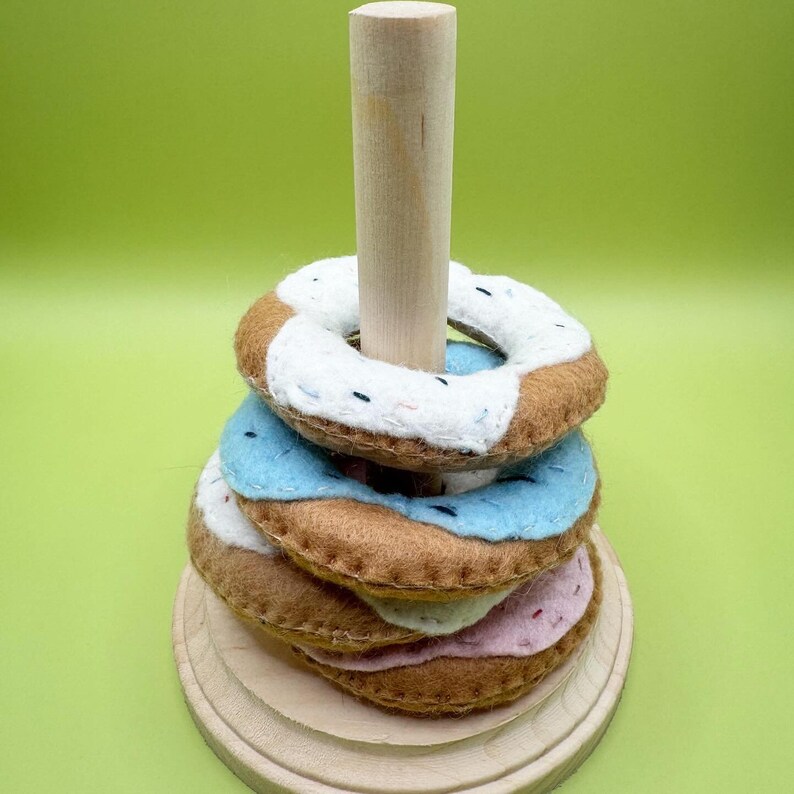 Donut Ring Toss Game Sweet Pretend Play Etsy