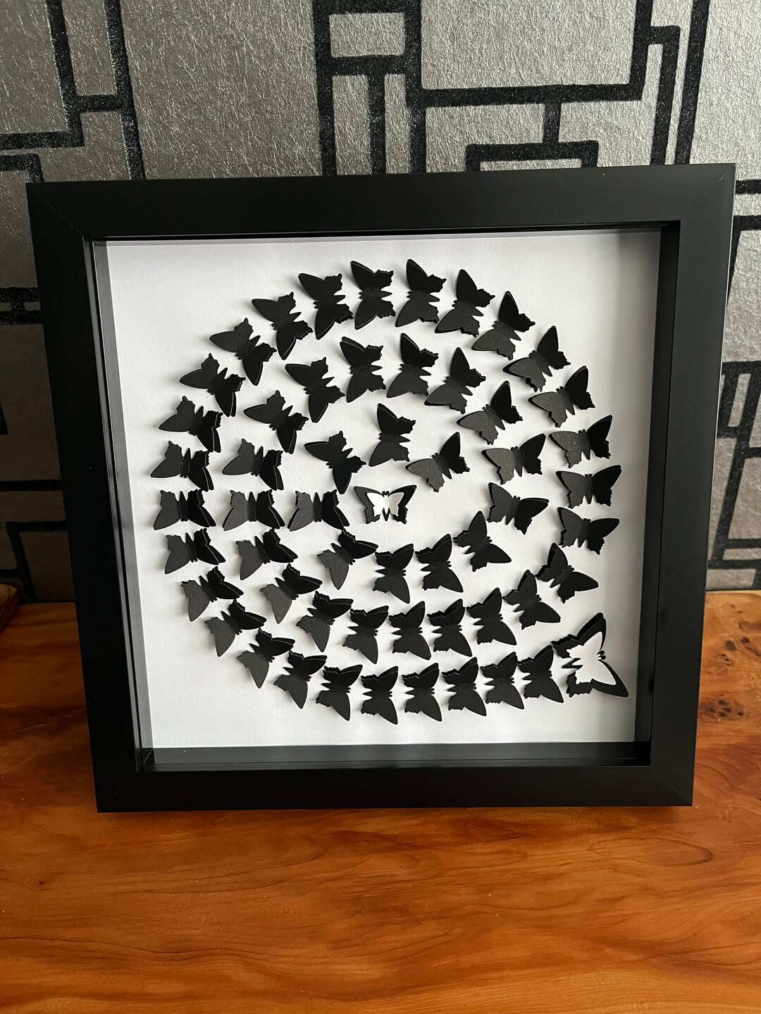3d Paper Butterfly Framed Wall Art - Etsy