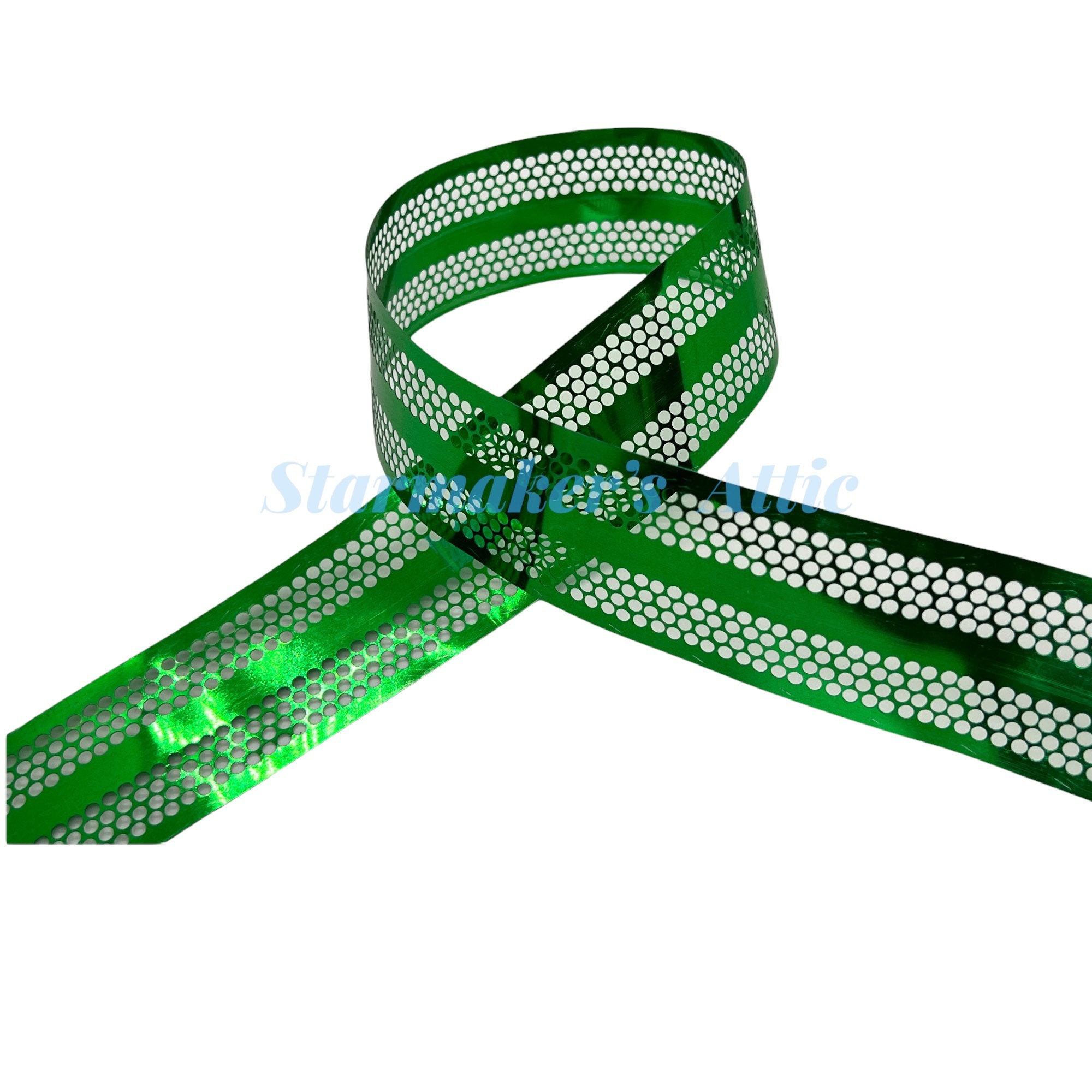 Beautiful 1.5 Inch Punchinette Ribbon in Metallic Red - 5 Yards For Bows,  Wreaths, Decor, Hairbows, St. Patrick's Day, Mardi Gras - Yahoo Shopping
