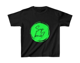 Spottees Tee "Sup bruh?" green