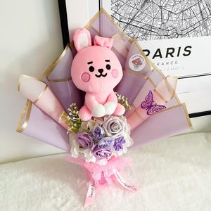 Buquê BT21, Buquê BTS ARMY, Presente BTS, Buquê BTS, Presente de aniversário, BTS Kpop, Aniversário, Buquê Kpop personalizado, Buquê de formatura, BT21