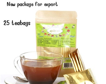 25 teabags thai tea  original package for export sirilife brand THEPHI HERBAL DRINK