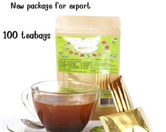 100 teabags thai tea  original package for export sirilife brand THEPHI HERBAL DRINK