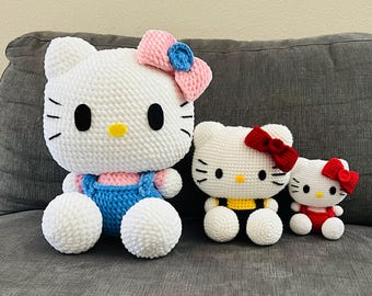Muñeco de peluche de gatito de ganchillo: Muñeco amigurumi hecho a mano